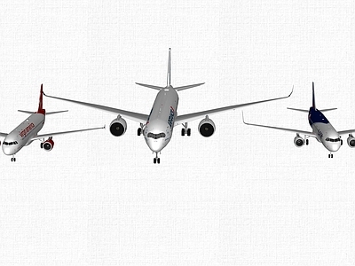 现代风格航空 飞机