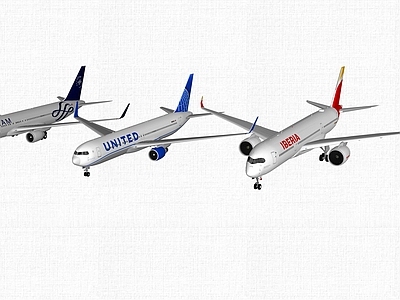 现代风格航空 飞机