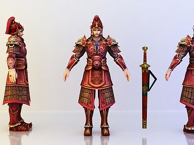 中式古代人物 将军 战士 刺客 元帅 勇士