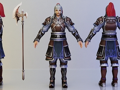 中式古代人物 士兵 战士 将军 游戏人物