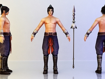 中式古代人物 士兵 游戏人物