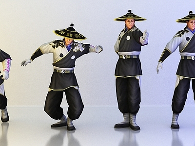 中式古代人物 游戏人物 刺客 侠客 农民