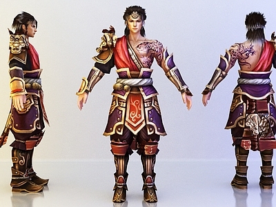 中式古代人物 游戏人物 三国人物
