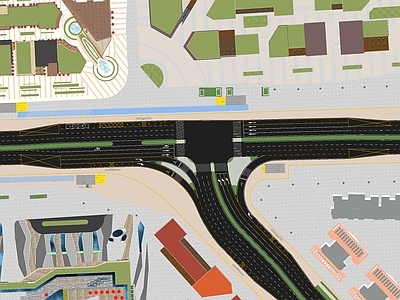 现代道路 丁字交叉口 T型