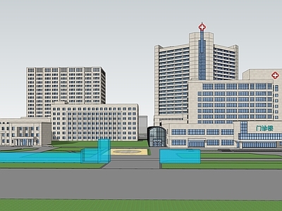 现代风格医院外观