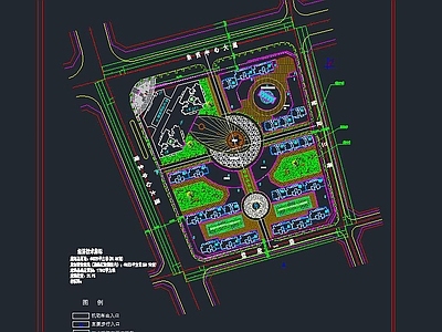 某县城最中心地块规划方案 施工图