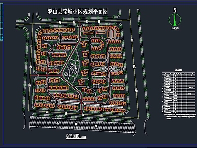 小区规划图 施工图 规划设计