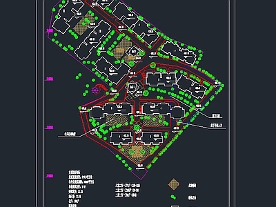 小区规划图 施工图 规划设计