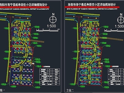 小区规划图 施工图