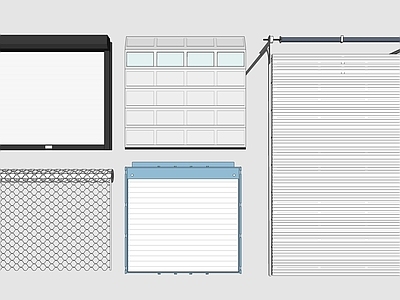 现代卷帘门 车库门