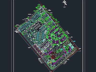 住宅区规划图 施工图 规划设计