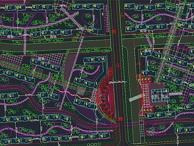 住宅小区规划方案 施工图