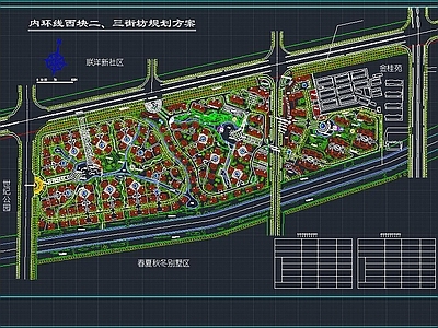别墅区规划 施工图 规划设计