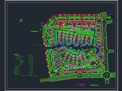 别墅区规划 施工图 规划设计