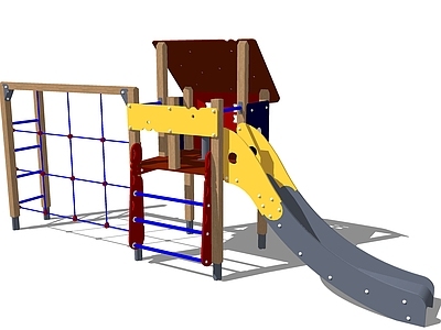 现代儿童滑梯 游乐器材组合