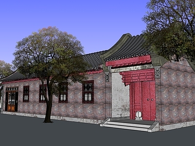 中式四合院 门头