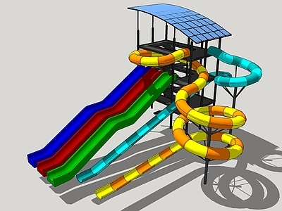 现代游乐设施 滑道