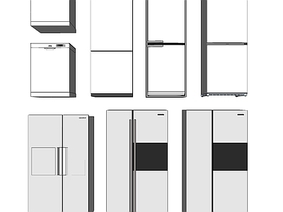 现代风格冰箱