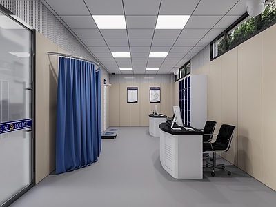 现代警察局 派出所 检查室 会议室