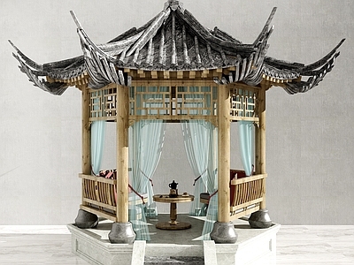 新中式凉亭 亭子