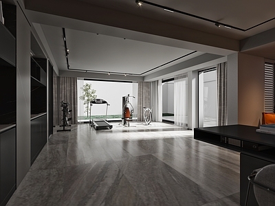 现代家居健身房