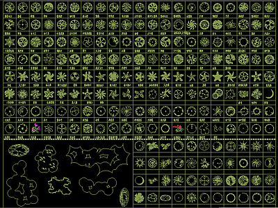 园林绿植图库大全 施工图