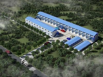 现代风格公建 板房