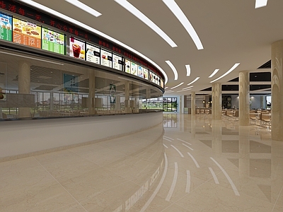 现代学校食堂