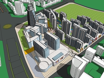 现代城市简模规划