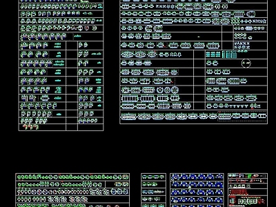 家具模型 工装家具CAD模块 施工图 工装综合图库 工装图库
