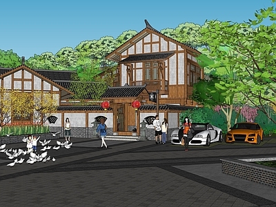 中式风格四合院