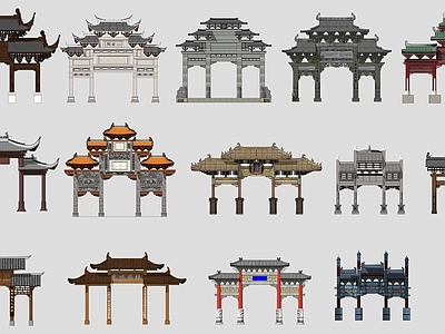 中式古建牌坊