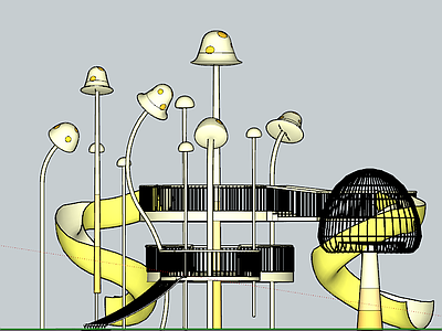 现代蘑菇滑梯