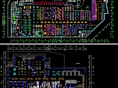 超市平面布置图 施工图