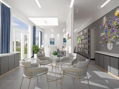 现代风格设计公司门店 店面 办公空间