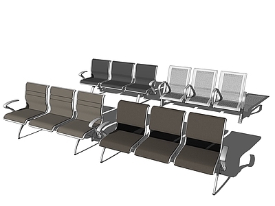 现代公共用座椅 银行医院等候座椅