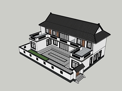 中式四合院 院落
