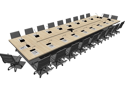 现代风格会议桌 洽谈桌椅 桌子