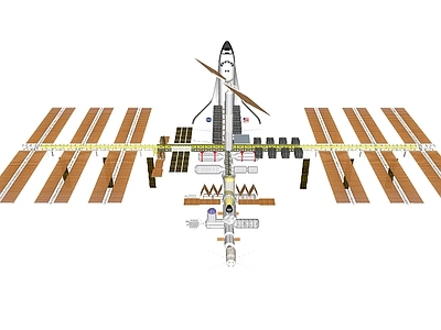 现代舰船 宇宙飞 信号卫星 空间站 太空舱 雷达
