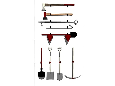 现代消防器材 兵工铲 斧头 消防工具
