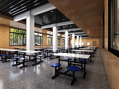 现代学校食堂