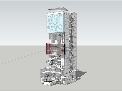 现代多层商业建筑外观