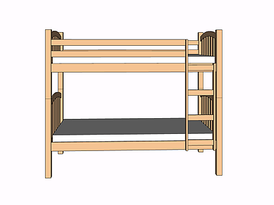 现代儿童双层床