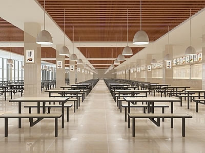 现代学校食堂