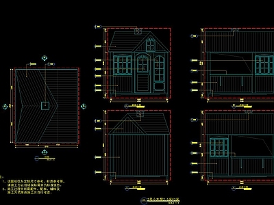 幼儿园 木屋 施工图
