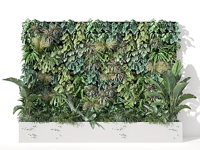 现代绿植墙 植物堆 植物墙 绿植堆 植物 绿植 盆景 景观