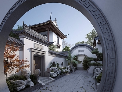 中式四合院 古建入口