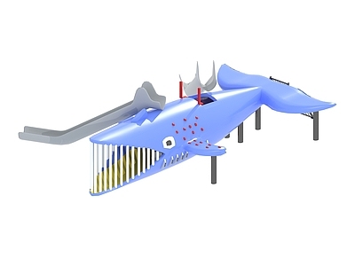 现代风格鲨鱼滑梯