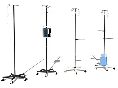 现代医疗器材 医疗设备 输液架 支架 输液瓶