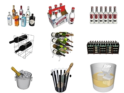 现代酒具 酒杯 红酒 洋酒 白酒